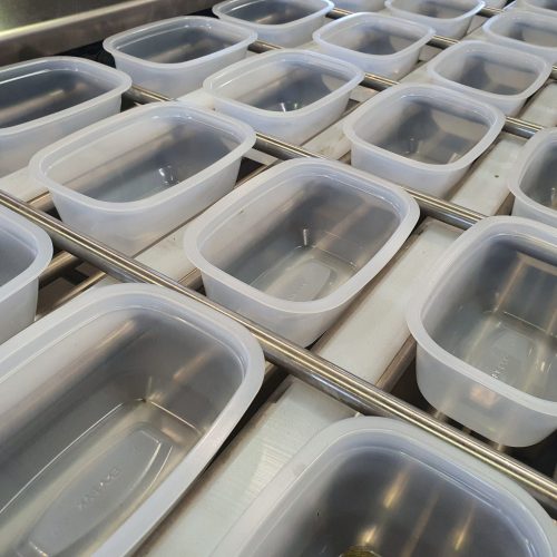 TRANSPORTADOR de Envases 4 x 1 para Termo-Selladoras