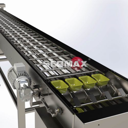 TRANSPORTADOR de Envases 4 x 1 para Termo-Selladoras