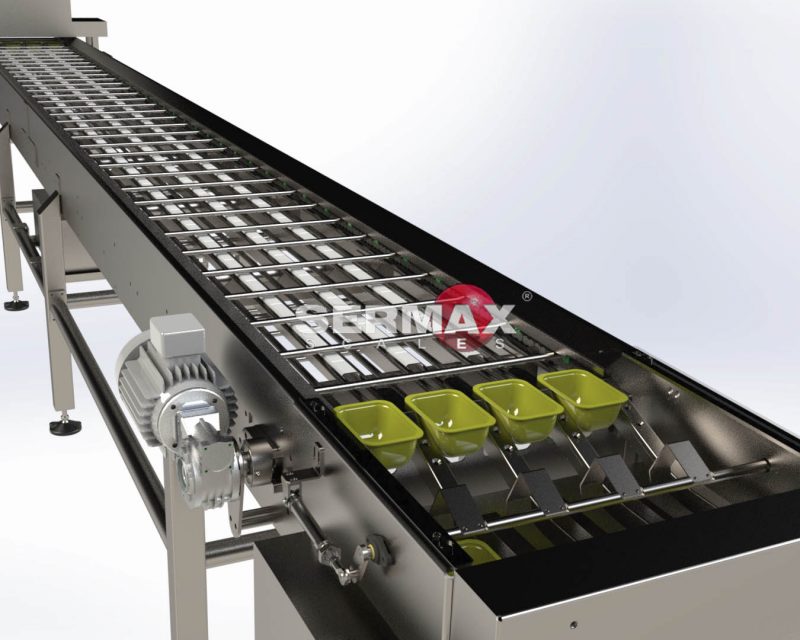 TRANSPORTADOR de Envases 4 x 1 para Termo-Selladoras