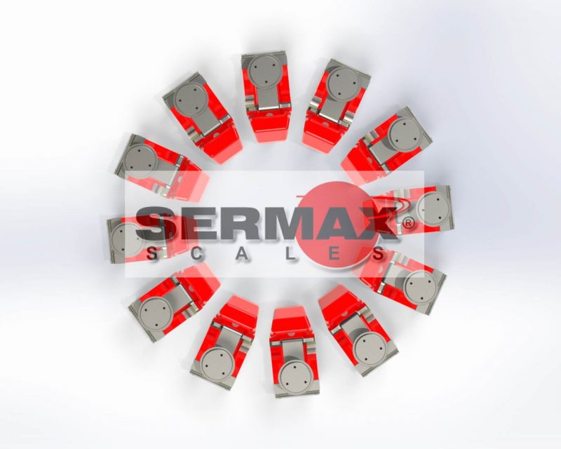 DISPOSICION VIBRADORES SERMAX PARA PESADORA MULTICABEZAL CIRCULAR