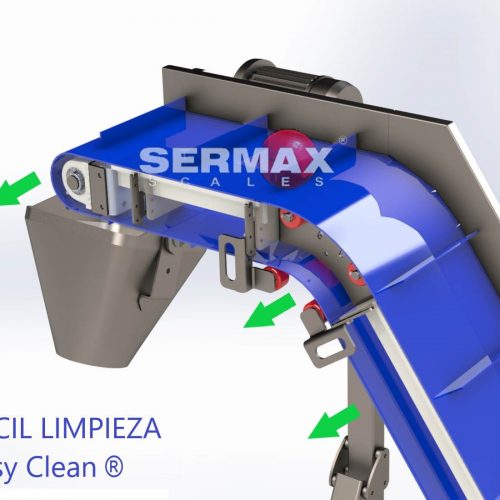(EN) Infeed elevator Easy Clean FDA SERMAX®( 1 Linear Meter Price )