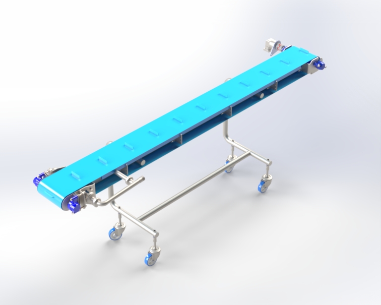 Transportador de envases paso a paso
